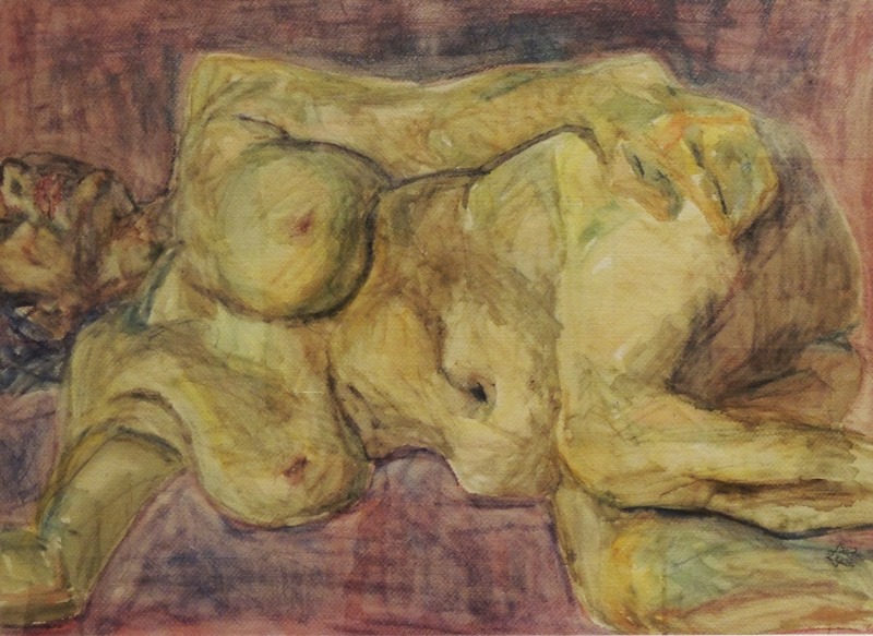 배동신.누드.1983.종이에연필,수채.54.5x74.5cm.국현소장.시립-남도미술뿌리.190402-1.JPG