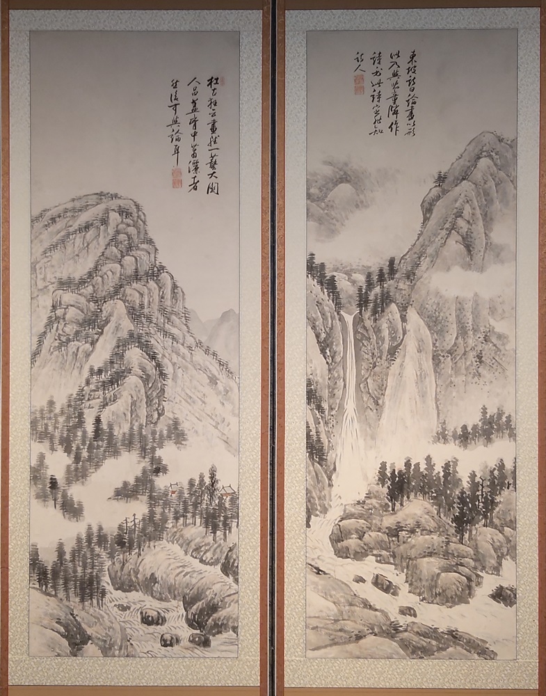 2.허백련.금강산도-여름.1930년대.한지에수묵담채.118x39.5cm.10폭병풍.가나문화재단소장.jpg