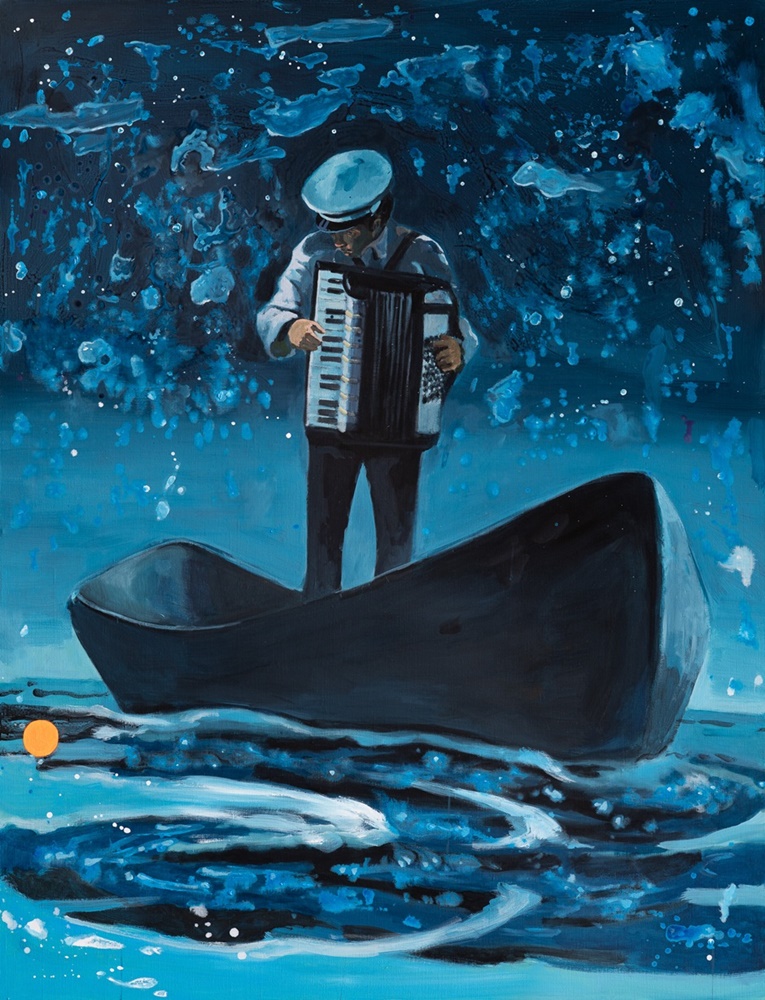 이인성作 _ 내 노래는 눈물바다  2025, 145.5×112.1cm, acrylic on canvas.jpg