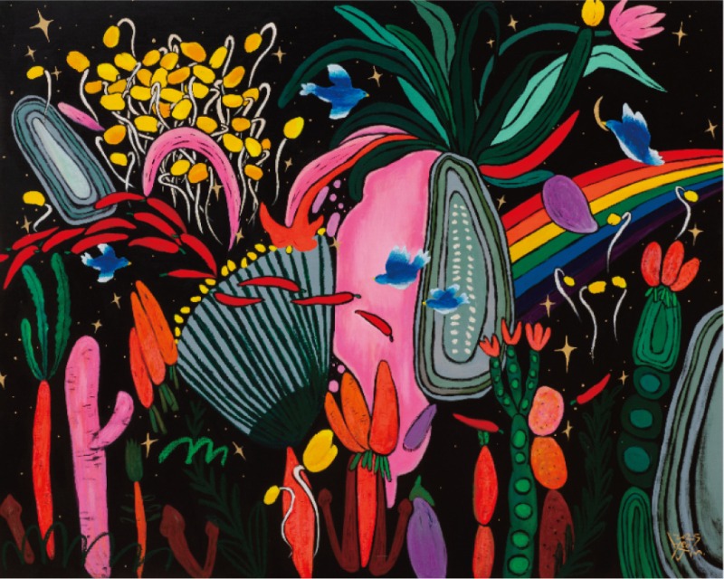 무지개는 싫다고 해도 온다, 162.2x130.3cm, Mixed Media on canvas, 2025.jpg