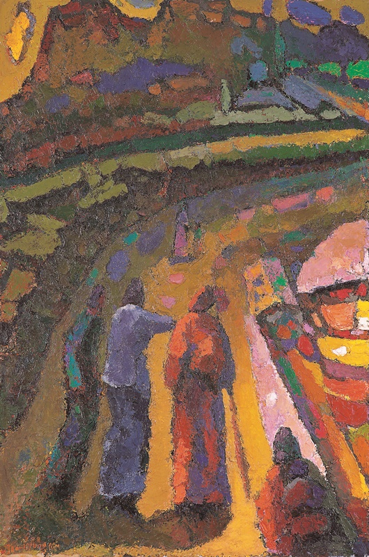 김재형 <엠마우스의 그리스도>, 1988, 캔버스에 유채, 145.5x97cm