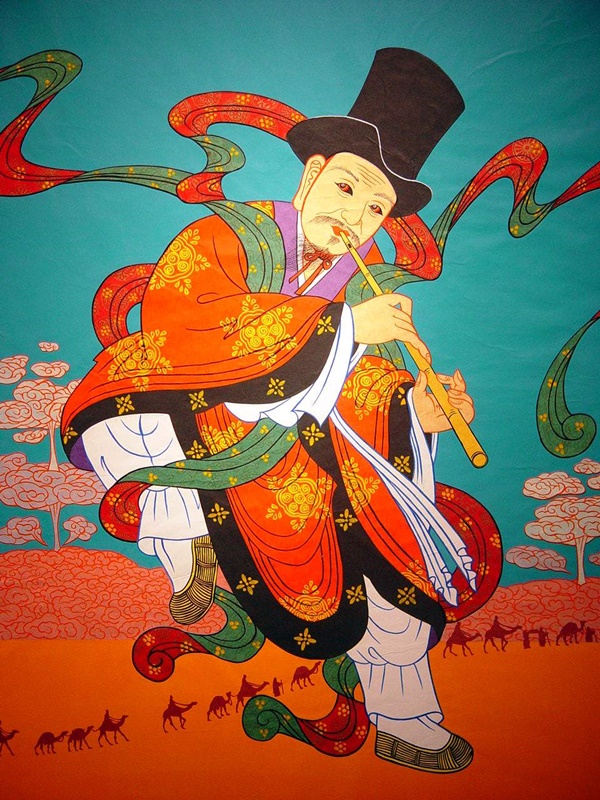 신창운 <충격과 공포>, 2005, 종이에 아크릴릭