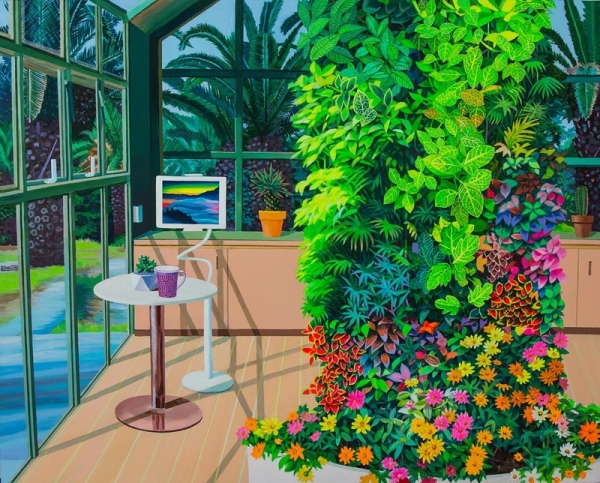 서기문 &lt;Biophilia&gt;, 2022, 캔버스에 유채, 130.3x162cm