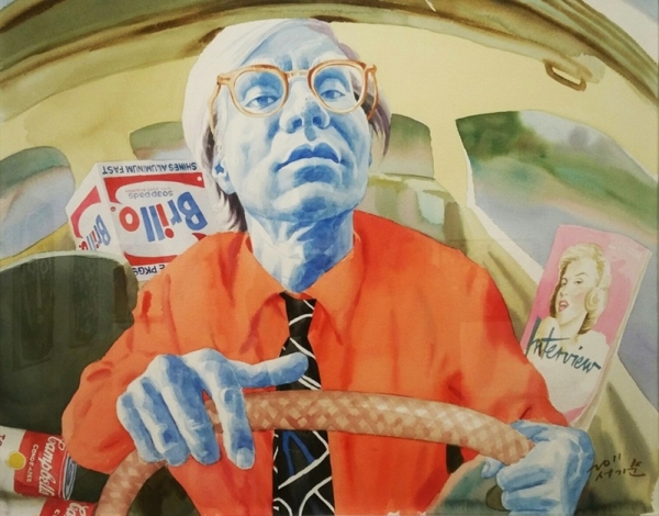 서기문 &lt;워홀의 쇼핑&gt;, 2011, 종이에 수채