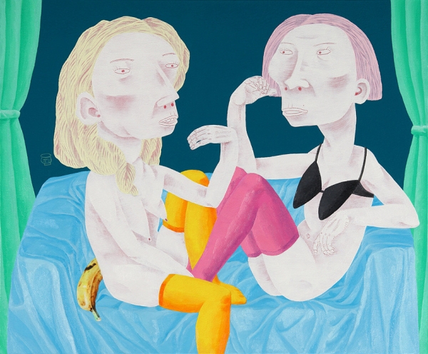 박수만 &lt;바나나를 찾는 사람&gt;, 2014, 캔버스에 유채, 아크릴, 61x73cm