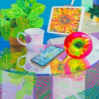 서기문 <A daily of Phonosapience 1>, 2022, 캔버스에 유채, 72.7x91cm