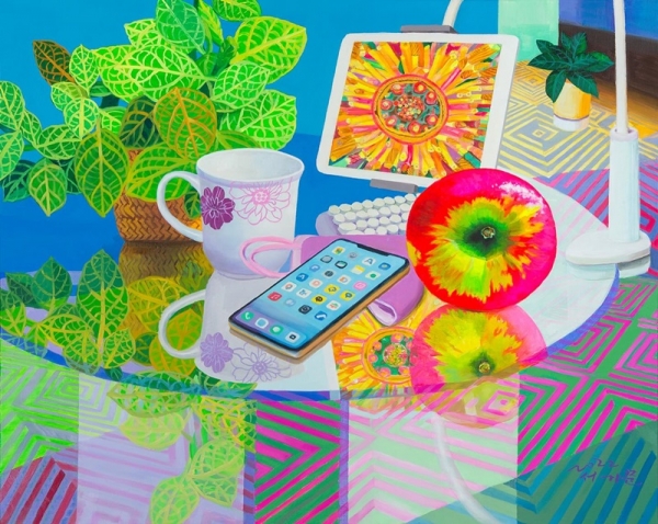 서기문 &lt;A daily of Phonosapience 1&gt;, 2022, 캔버스에 유채, 72.7x91cm