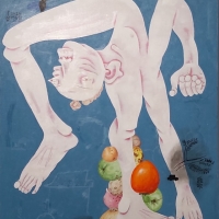 박수만 <요가>, 2024, 캔버스에 유채, 91x73cm