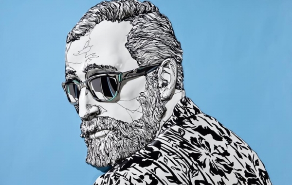 배수민 &lt;Vincent&gt;, 2015, 합성수지에 우레탄도장, 필름컷팅, 85×113cm