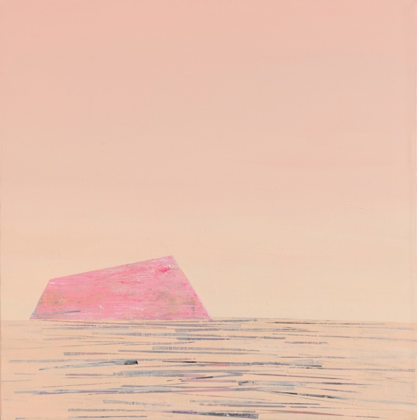 신수정 &lt;Romantic Isle. No.1&gt;, 2023, 캔버스에 아크릴릭, 100x100cm
