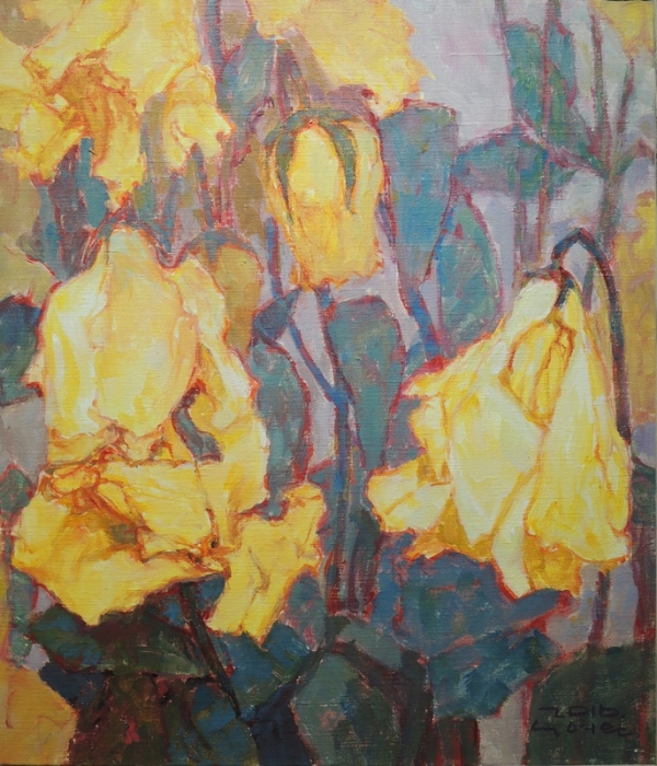 노여운 &lt;꽃은 피어난 것만으로도 충분하다&gt;, 2016, 캔버스에 아크릴릭, 45x53cm