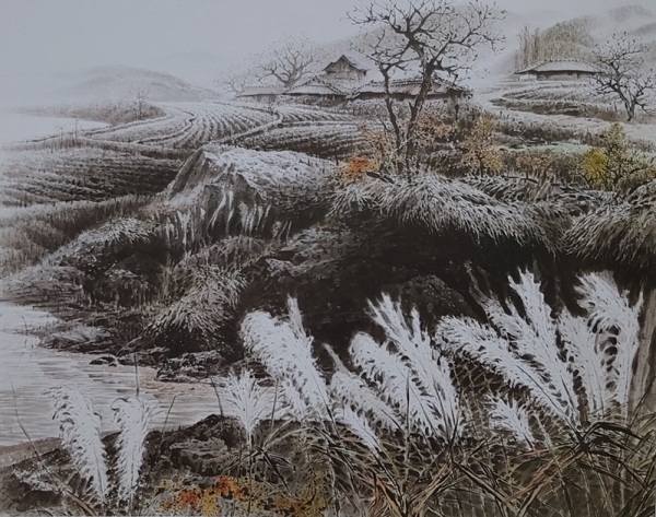 이선복 &lt;가을소리&gt;, 1995, 한지에 수묵담채