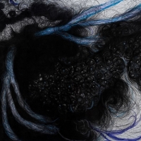 박소빈 <용의 부활-무등의 신화>, 2023, 종이에 동가루, 연필, 채색, 230x600cm