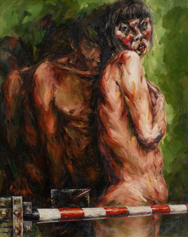 박소빈 &lt;21살, 시대의 자화상&gt;, 1991, .캔버스에 유채, 180x147cm.