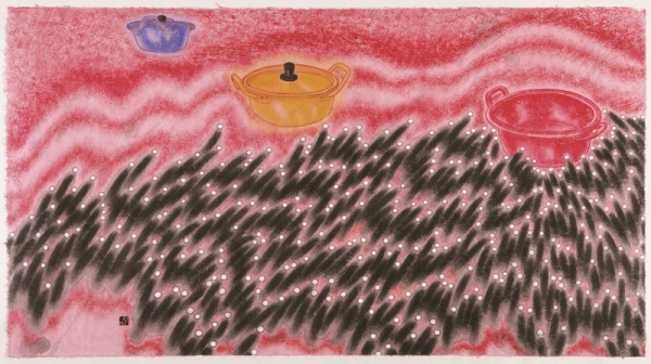 홍성민 &lt;아시아의 숲-流&gt;, 2010, 한지에 수묵채색, 70×128cm