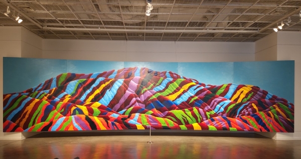 하루.K &lt;무등산 무지개&gt;, 2019, 캔버스에 유채, 227x900cm