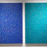 박은수 <풍요의 부스러기>, 2020, 캔버스에 혼합재, 각 132x163cm