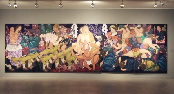 홍성담 &lt;야스쿠니의 미망&gt;, 2010, 650x130cm