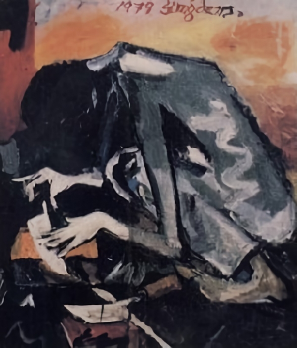 홍성담 &lt;칼갈기&gt;, 1979, 캔버스에 유채, 91x72.7cm