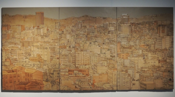 양나희 &lt;Life-space&gt;, 2013~2014, 골판지, 162x366cm