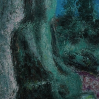 황순칠 <좌불>, 2025, 캔버스에 유채