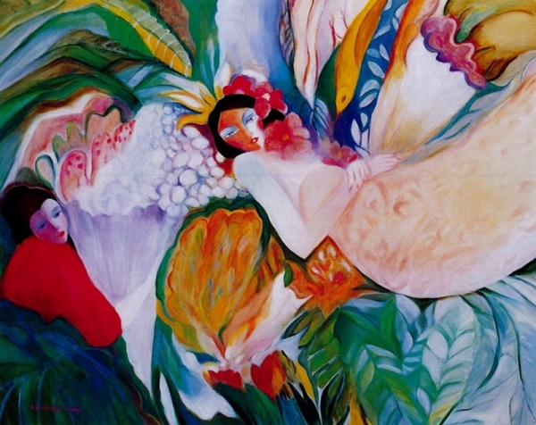 강숙자 &lt;그대 있음에&gt;, 2005, 캔버스에 유채, 100F