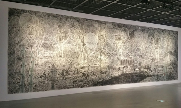 조광익 &lt;담양 아리랑&gt;, 2012, 한지에 수묵담채, 317x990cm