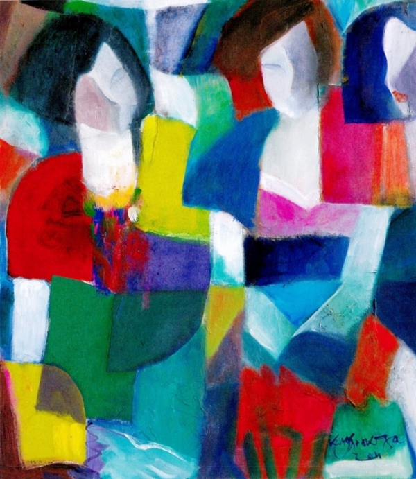 강숙자 &lt;얼굴&gt;, 2011, 캔버스에 유채, 10F