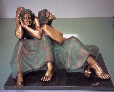 박양선 <잘 살았는가, 글쎄>, 2001, 브론즈