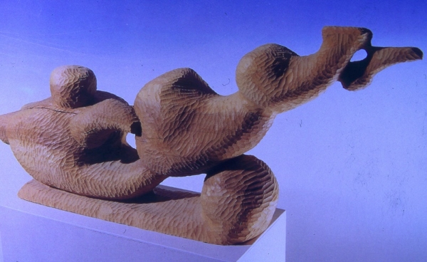 김왕현 &lt;회귀&gt;, 1991, 목조, 125x30x40cm