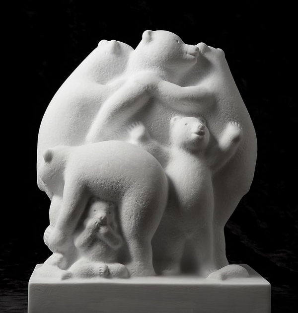 고정수 &lt;함께 더불어 살아가기&gt;, 2014, 대리석, 34x27x21cm