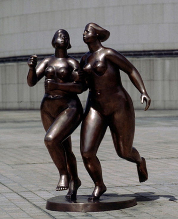 고정수 &lt;자매  II&gt;, 1981 ([국전] 대상 수상작), 브론즈, 160x90x60cm, 국립현대미술관 소장