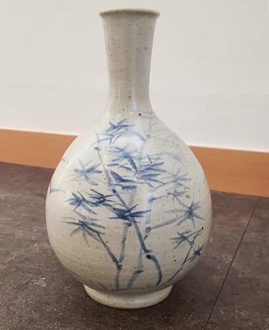 김영설, 청화죽문 백자병, 2021