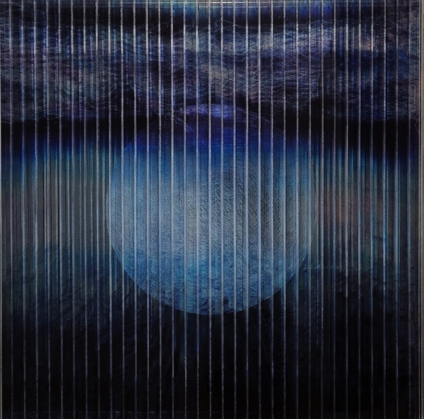 정예금 &lt;블라인드-밤과 꿈&gt;, 2007, 아크릴에 혼합기법, 90x90cm