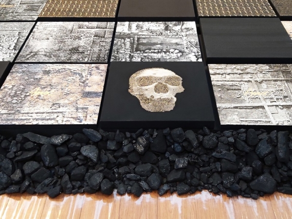 이매리 &lt;지층의 시간&gt;(부분), 2020, 혼합설치, 3.5x6.5m